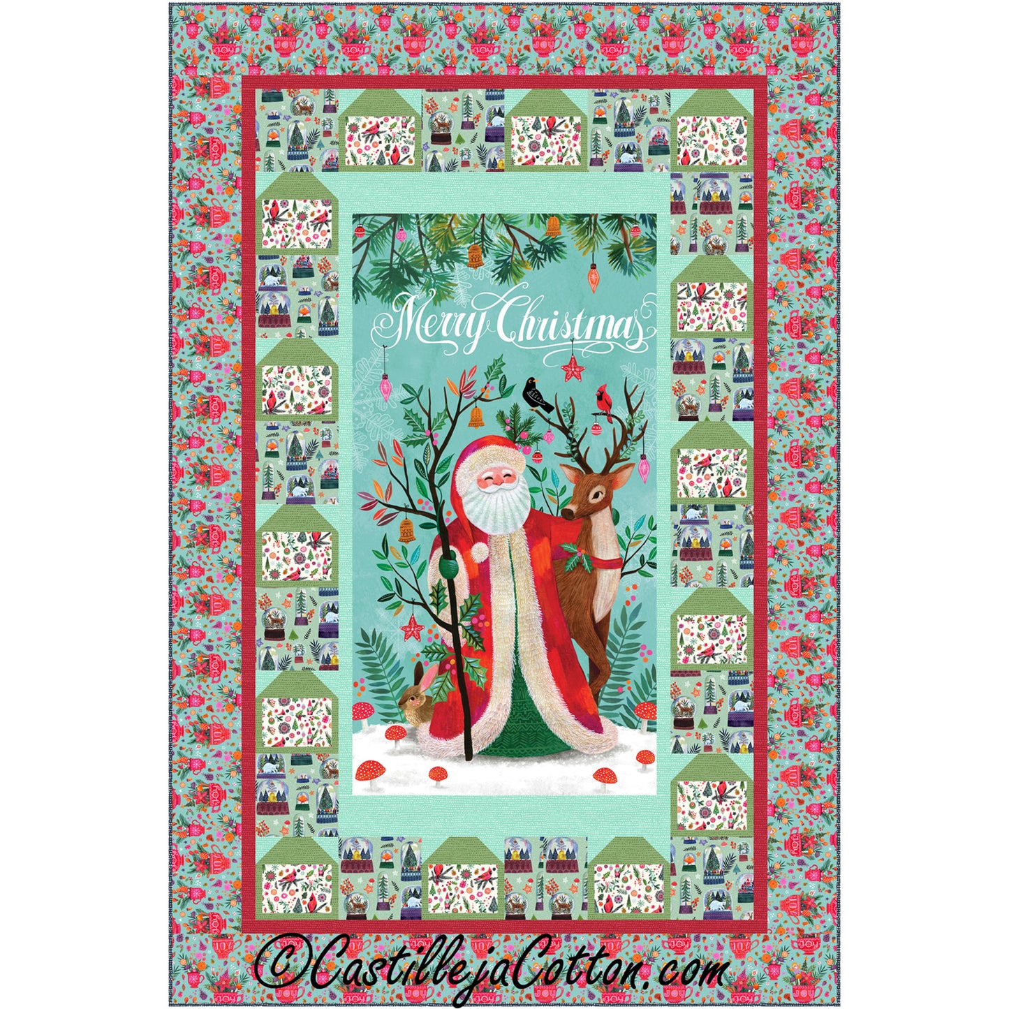 Santa in the Woods Quilt Pattern CJC-55381 - Paper Pattern