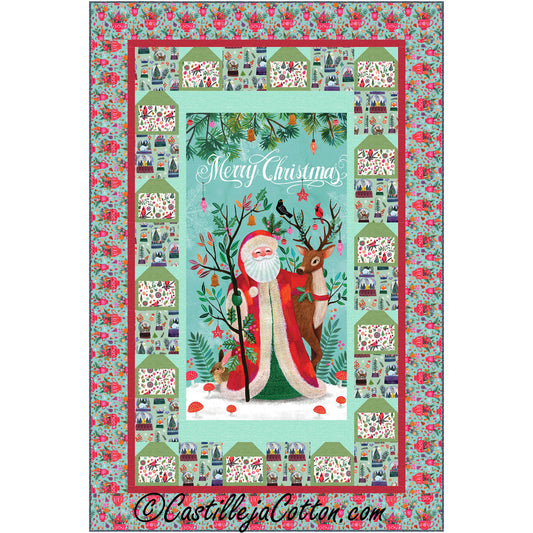 Santa in the Woods Quilt Pattern CJC-55381 - Paper Pattern