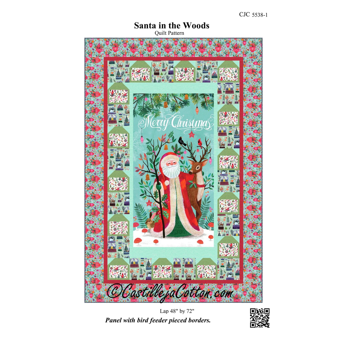 Santa in the Woods Quilt Pattern CJC-55381 - Paper Pattern