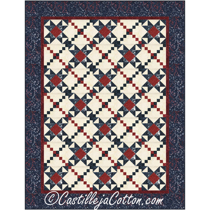 Chained Stars Quilt CJC-55392e - Downloadable Pattern