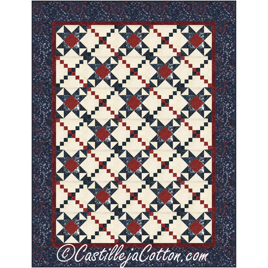Chained Stars Quilt CJC-55392e - Downloadable Pattern