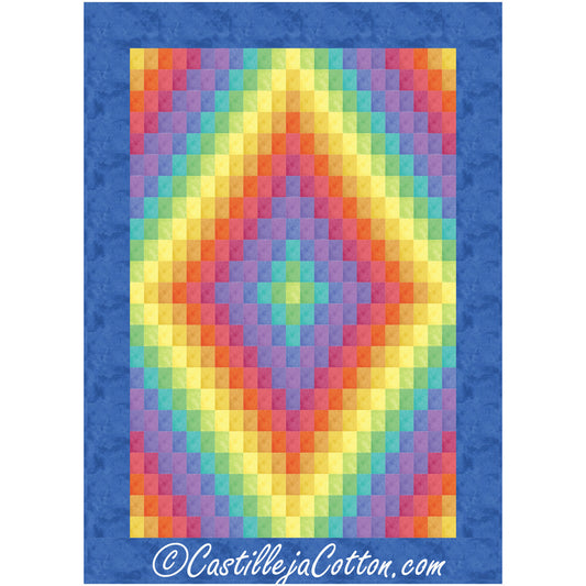 Rainbow Trip Baby Quilt Pattern CJC-55401 - Paper Pattern