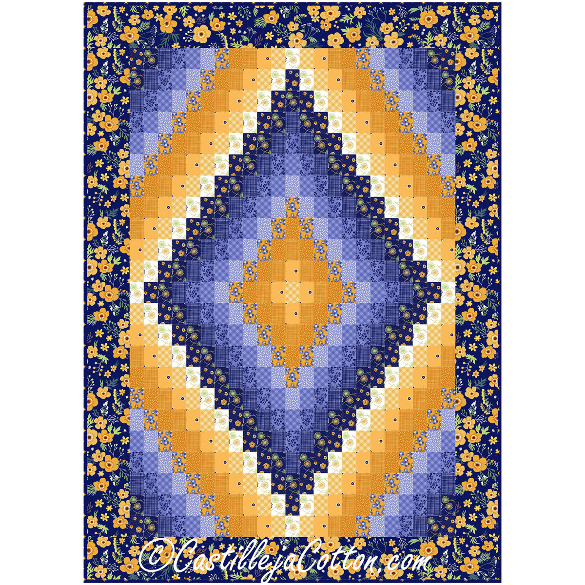 Garden Trip Baby Quilt CJC-55402e - Downloadable Pattern
