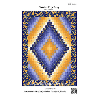 Garden Trip Baby Quilt CJC-55402e - Downloadable Pattern