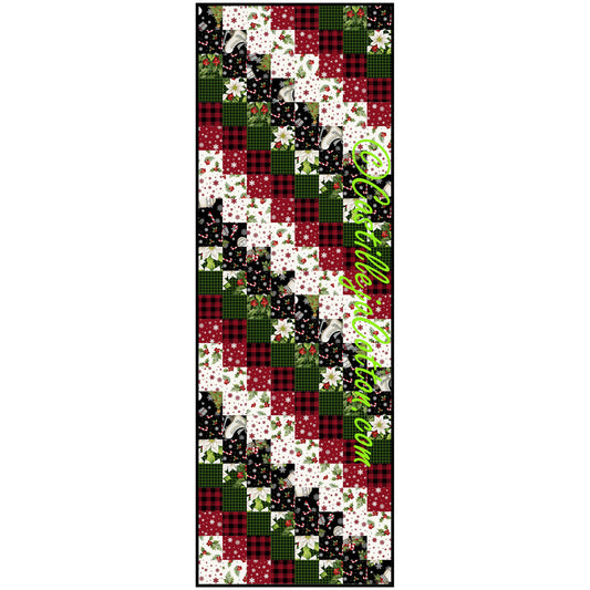Tilted Squares Runner Pattern CJC-55421 - Paper Pattern