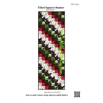 Tilted Squares Runner Pattern CJC-55421 - Paper Pattern