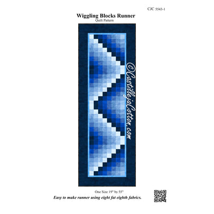 Wiggling Blocks Runner Quilt Pattern CJC-55431 - Paper Pattern