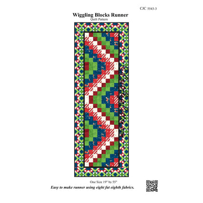 Wiggling Blocks Runner Quilt Pattern CJC-55433w  - Wholesale Product