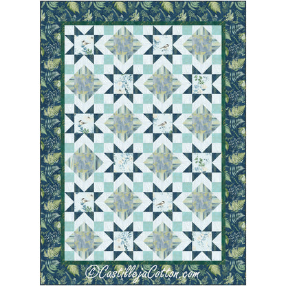 Chickadee and Stars Quilt CJC-55442e - Downloadable Pattern