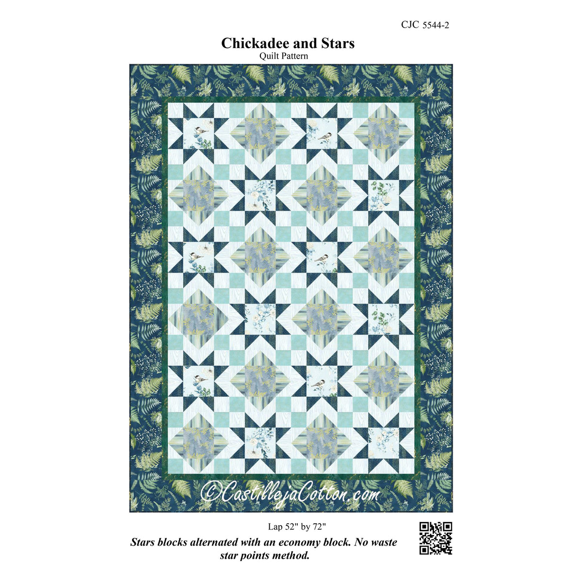 Chickadee and Stars Quilt CJC-55442e - Downloadable Pattern
