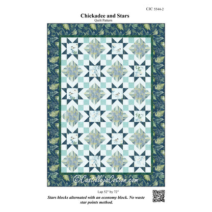 Chickadee and Stars Quilt CJC-55442e - Downloadable Pattern