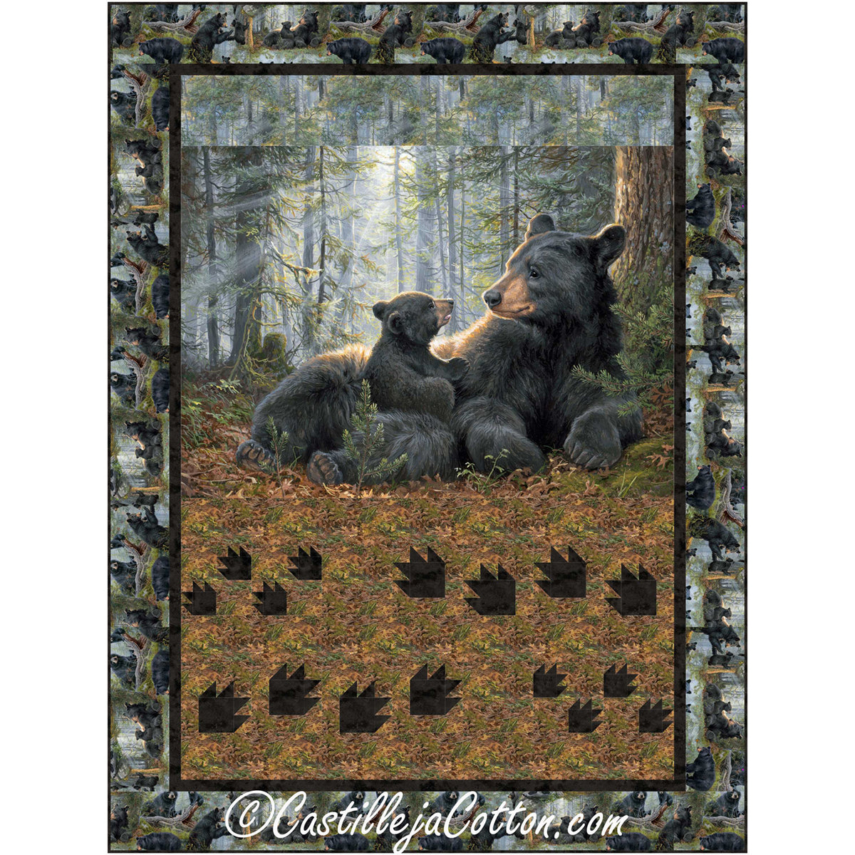 Mama Bear and Cub Quilt Pattern CJC-55461 - Paper Pattern