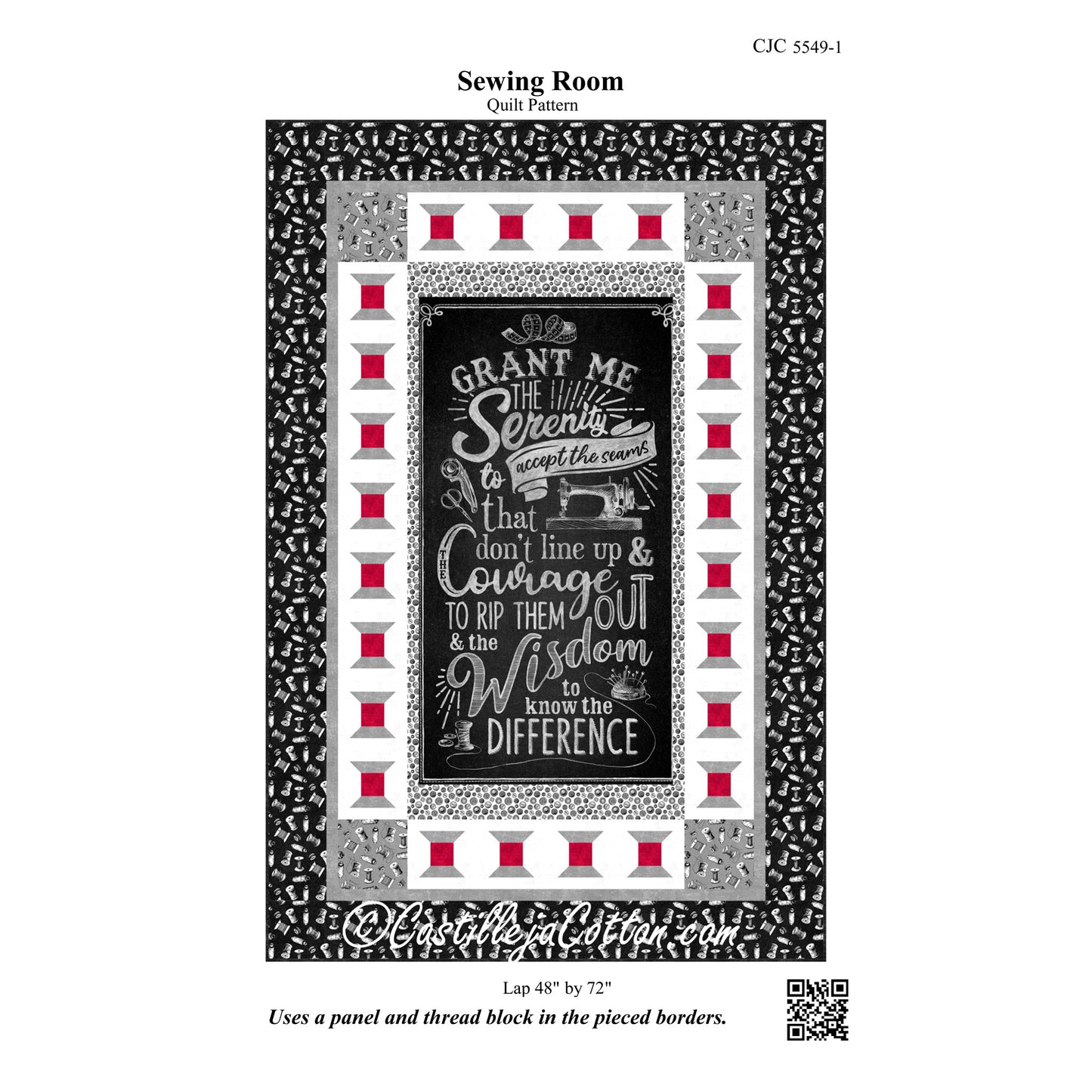 Sewing Room Quilt Pattern CJC-55491 - Paper Pattern