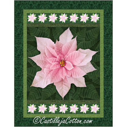 Holiday Poinsettia Quilt Pattern CJC-55501w  - Wholesale Product