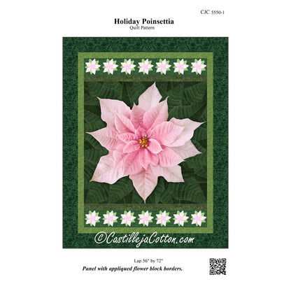 Holiday Poinsettia Quilt Pattern CJC-55501w  - Wholesale Product