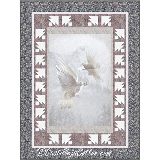 Pair of Doves Quilt Pattern CJC-55531 - Paper Pattern