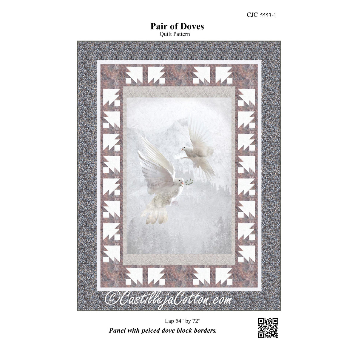Pair of Doves Quilt Pattern CJC-55531 - Paper Pattern