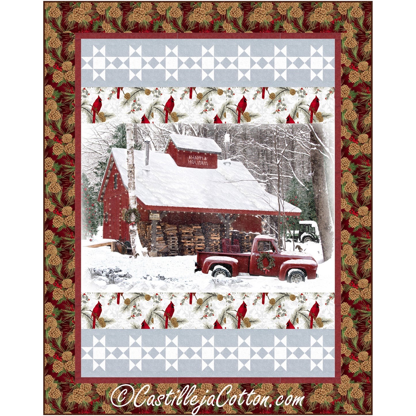 Cabin in the Forest Quilt Pattern CJC-55561 - Paper Pattern