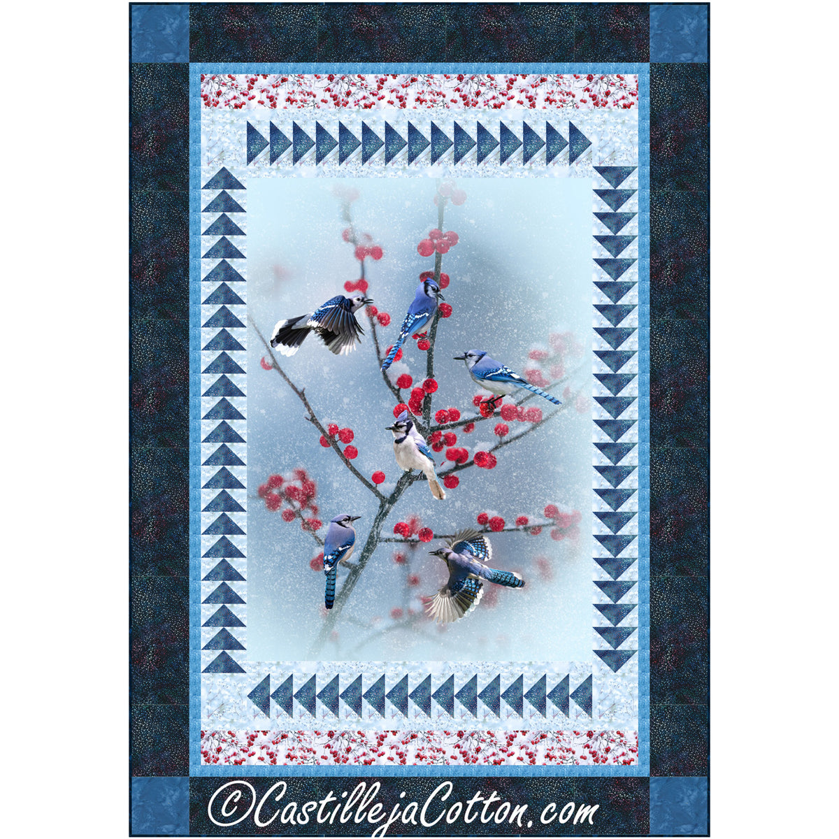 Blue Jay Panel Quilt Pattern CJC-55591 - Paper Pattern