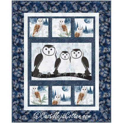 Winter Owls Wall Hanging Pattern CJC-55601 - Paper Pattern
