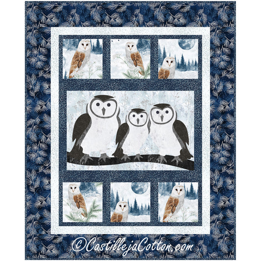 Winter Owls Wall Hanging Pattern CJC-55601 - Paper Pattern