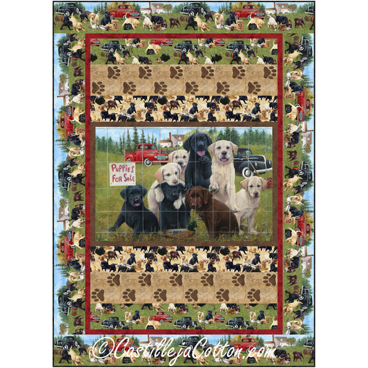 Puppies For Sale Quilt Pattern CJC-55641 - Paper Pattern