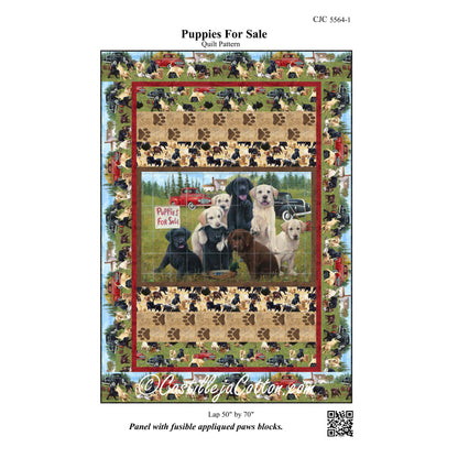Puppies For Sale Quilt Pattern CJC-55641 - Paper Pattern