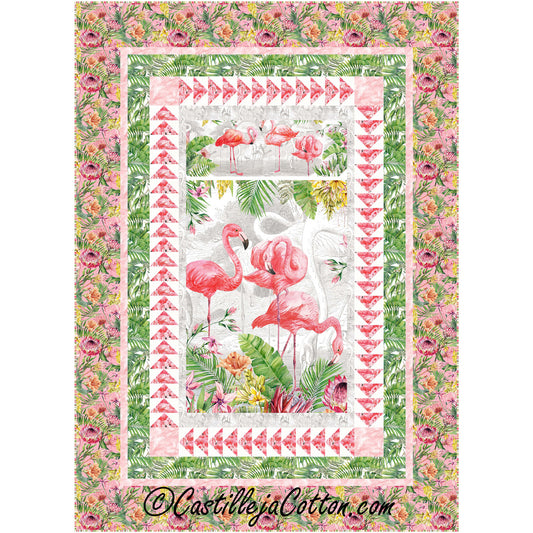 Flamingo Dance Quilt CJC-55651e - Downloadable Pattern