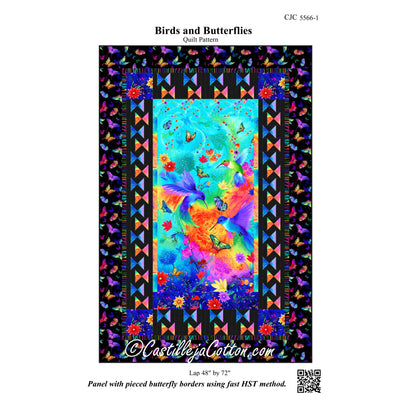 Birds and Butterflies Quilt Pattern CJC-55661 - Paper Pattern