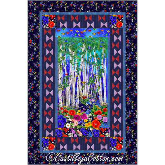 Forest, Birds and Butterflies Quilt Pattern CJC-55662 - Paper Pattern