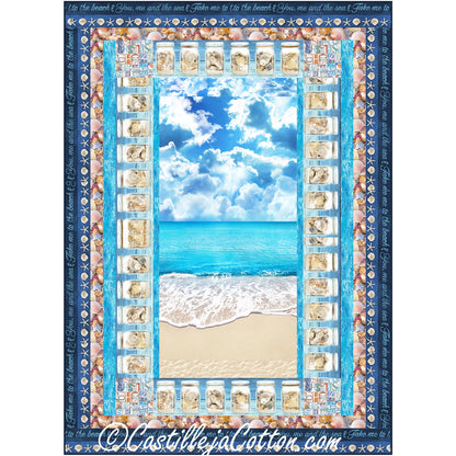 Seashells and Beach Quilt CJC-55671e - Downloadable Pattern