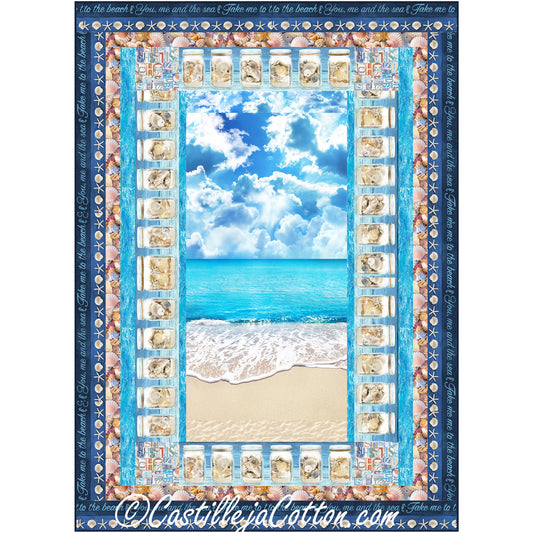 Seashells and Beach Quilt CJC-55671e - Downloadable Pattern
