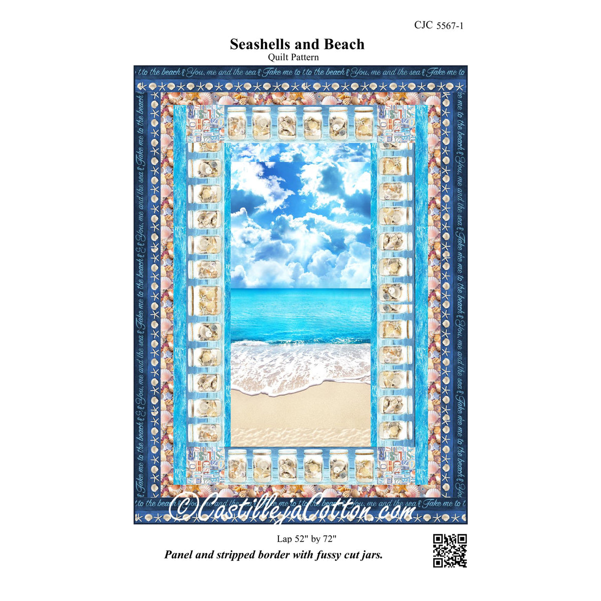 Seashells and Beach Quilt CJC-55671e - Downloadable Pattern