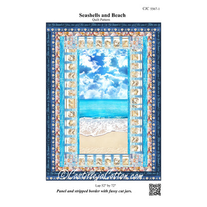Seashells and Beach Quilt CJC-55671e - Downloadable Pattern