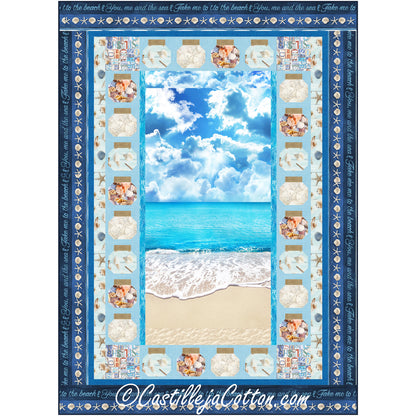 Seashell Beach Jars Quilt Pattern CJC-55672 - Paper Pattern