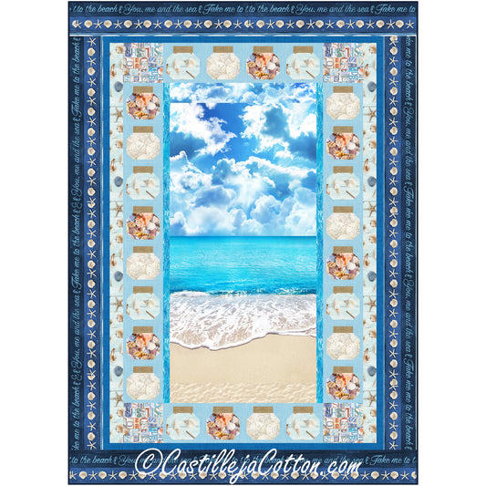 Seashell Beach Jars Quilt CJC-55672e - Downloadable Pattern