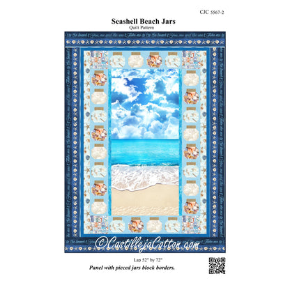 Seashell Beach Jars Quilt Pattern CJC-55672 - Paper Pattern