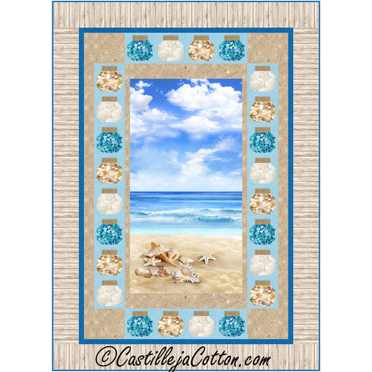 Beach Comber Jars Quilt CJC-55673e  - Downloadable Pattern