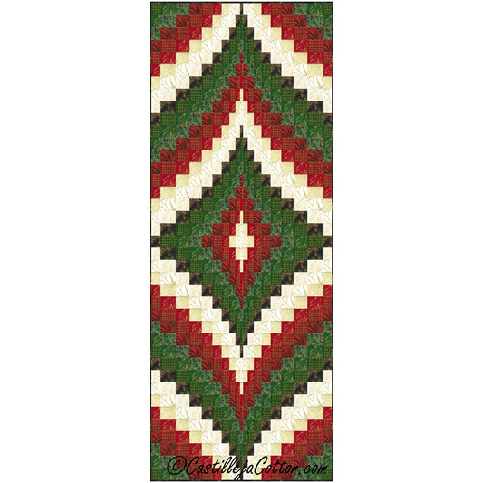 Christmas Diamonds Runner Pattern CJC-55691 - Paper Pattern