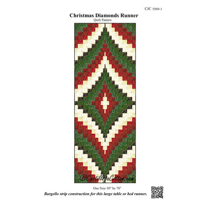 Christmas Diamonds Runner Pattern CJC-55691 - Paper Pattern