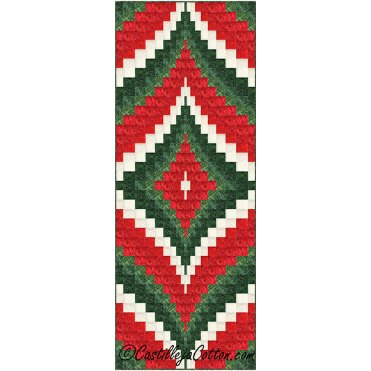 Christmas Diamonds Runner Pattern CJC-55692 - Paper Pattern