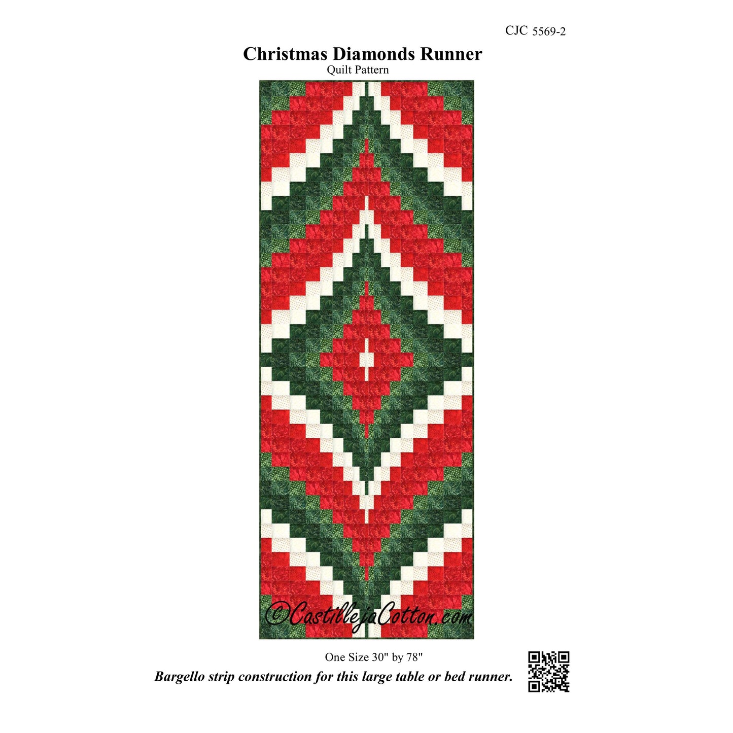 Christmas Diamonds Runner CJC-55692e - Downloadable Pattern