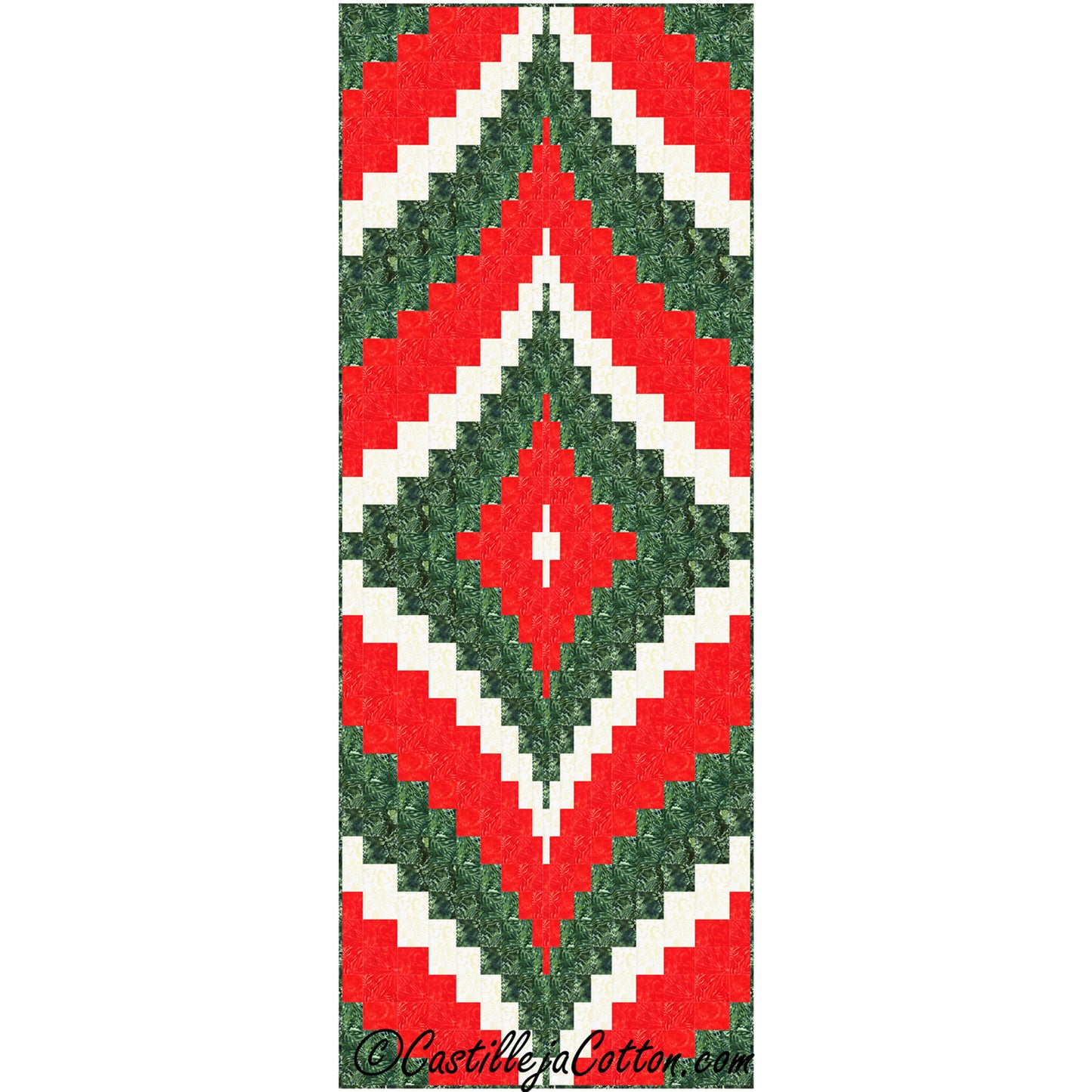 Holiday Diamonds Runner CJC-55693e - Downloadable Pattern