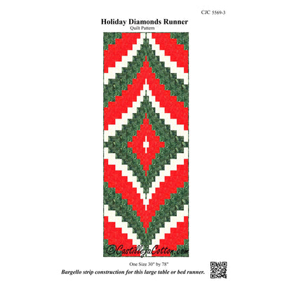 Holiday Diamonds Runner CJC-55693e - Downloadable Pattern