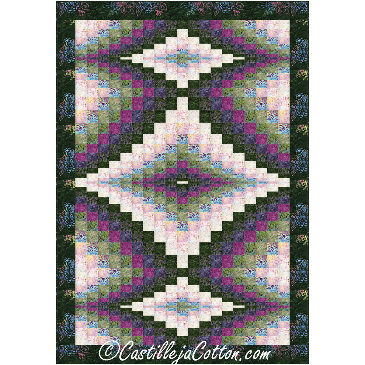 Three Gemstones Quilt Pattern CJC-55702 - Paper Pattern