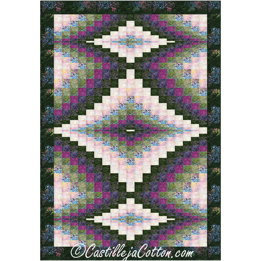 Three Gemstones Quilt Pattern CJC-55702 - Paper Pattern