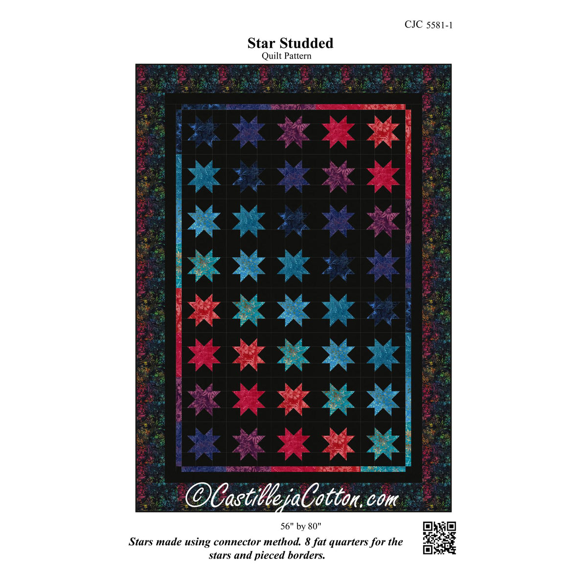 Star Studded Quilt Pattern CJC-55811 - Paper Pattern