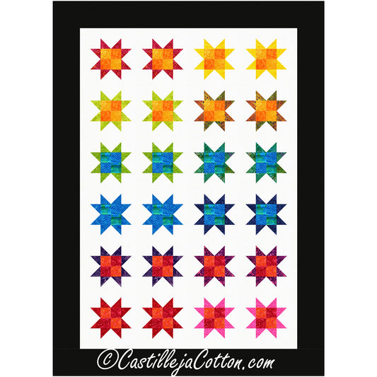 Playful Stars Quilt Pattern CJC-55831 - Paper Pattern