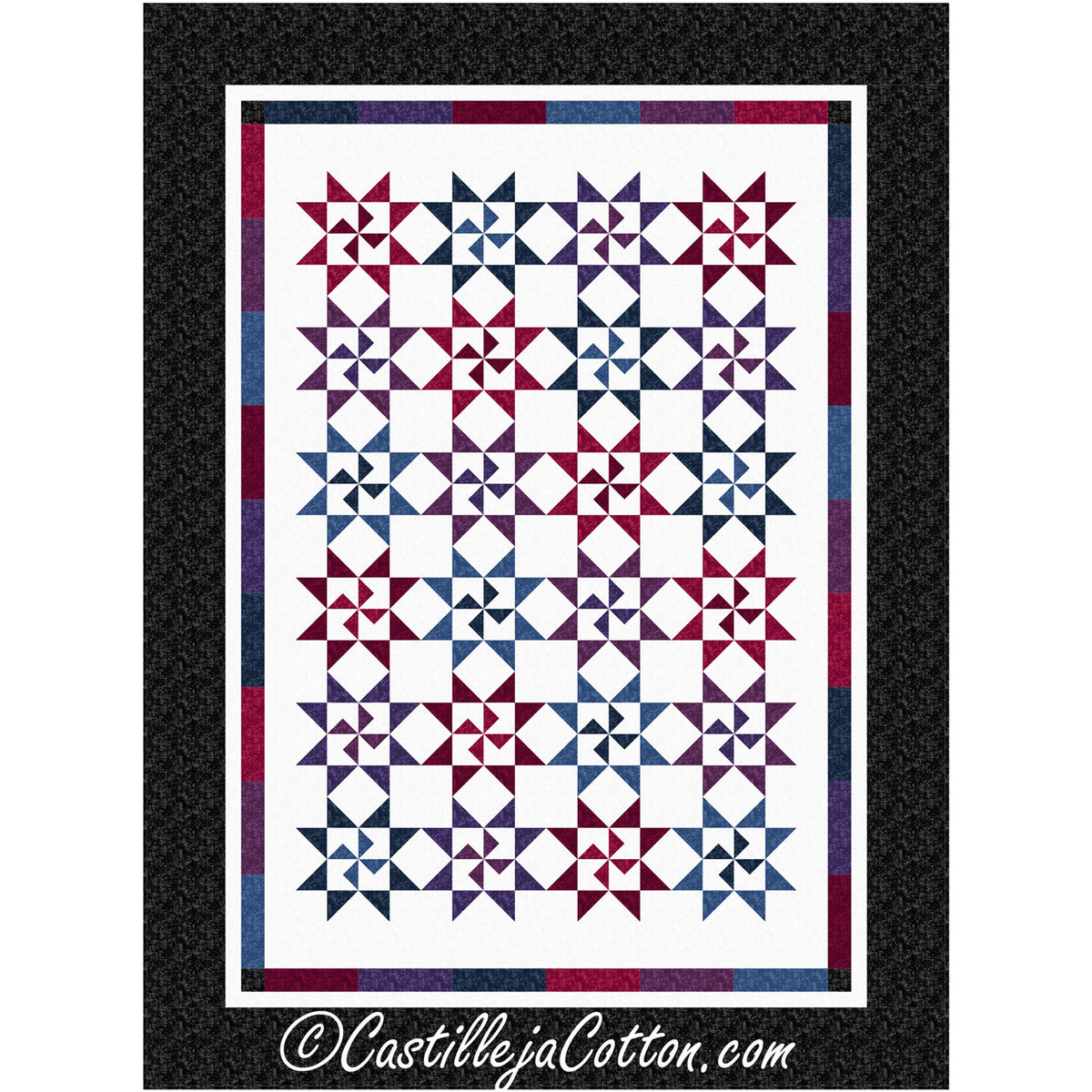 Starry Pinwheels Quilt CJC-55861e - Downloadable Pattern