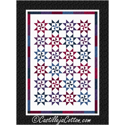 Starry Pinwheels Quilt CJC-55861e - Downloadable Pattern